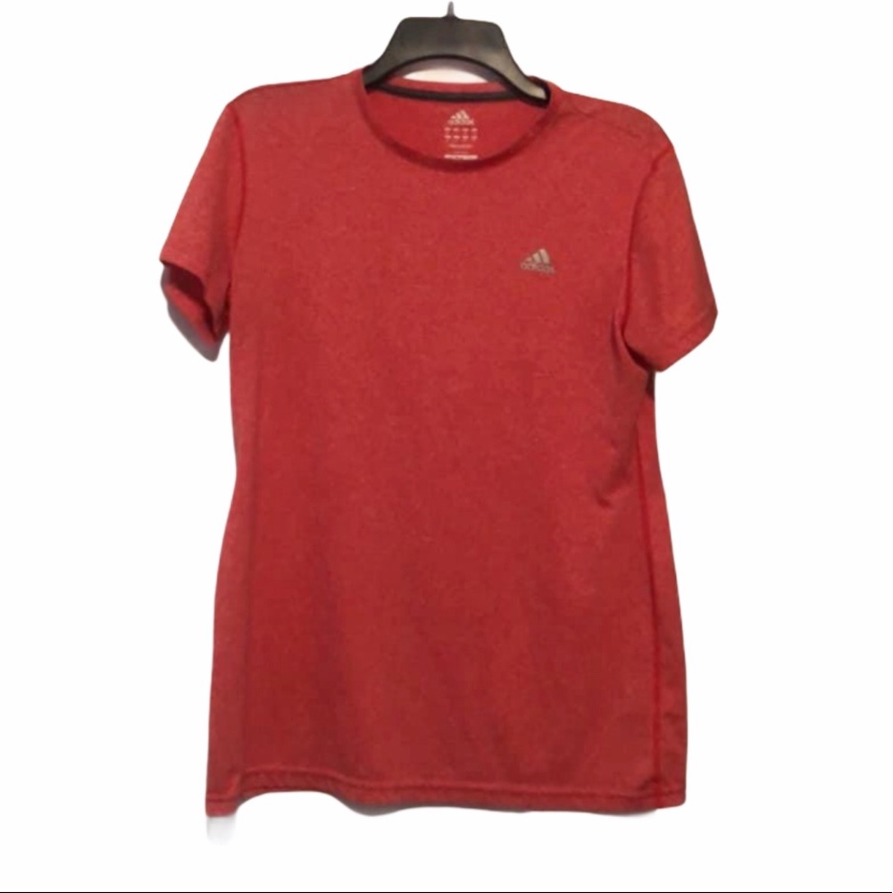 Adidas Large Orange/Red Workout Tee